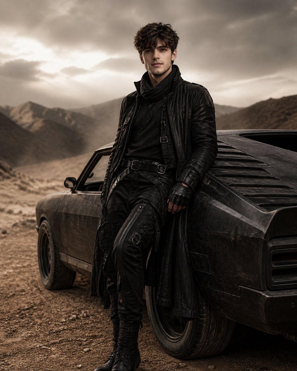 AI Prompt for Luxury Fashion Muscle Car Editorial Photography