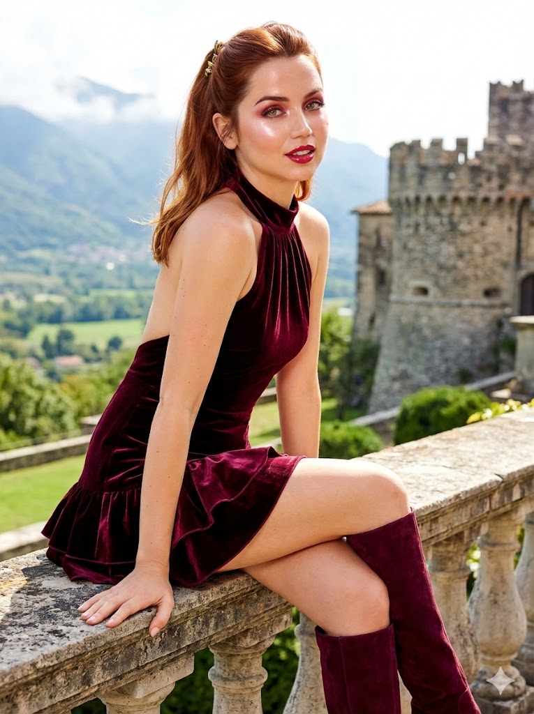 AI Prompt for Luxury Fashion Photography: Ana de Armas Douyin-Influencer Style