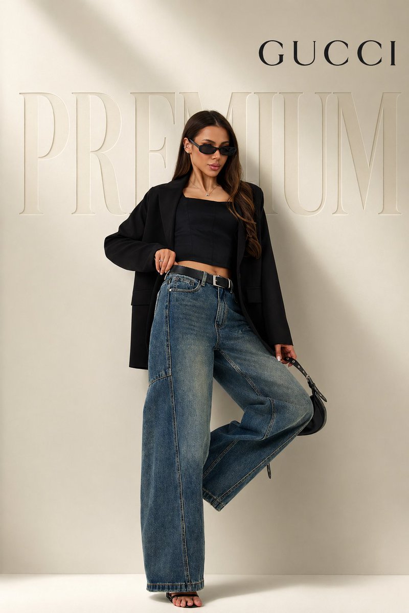 AI Prompt for Luxury Fashion Photography with 3D Text Effect