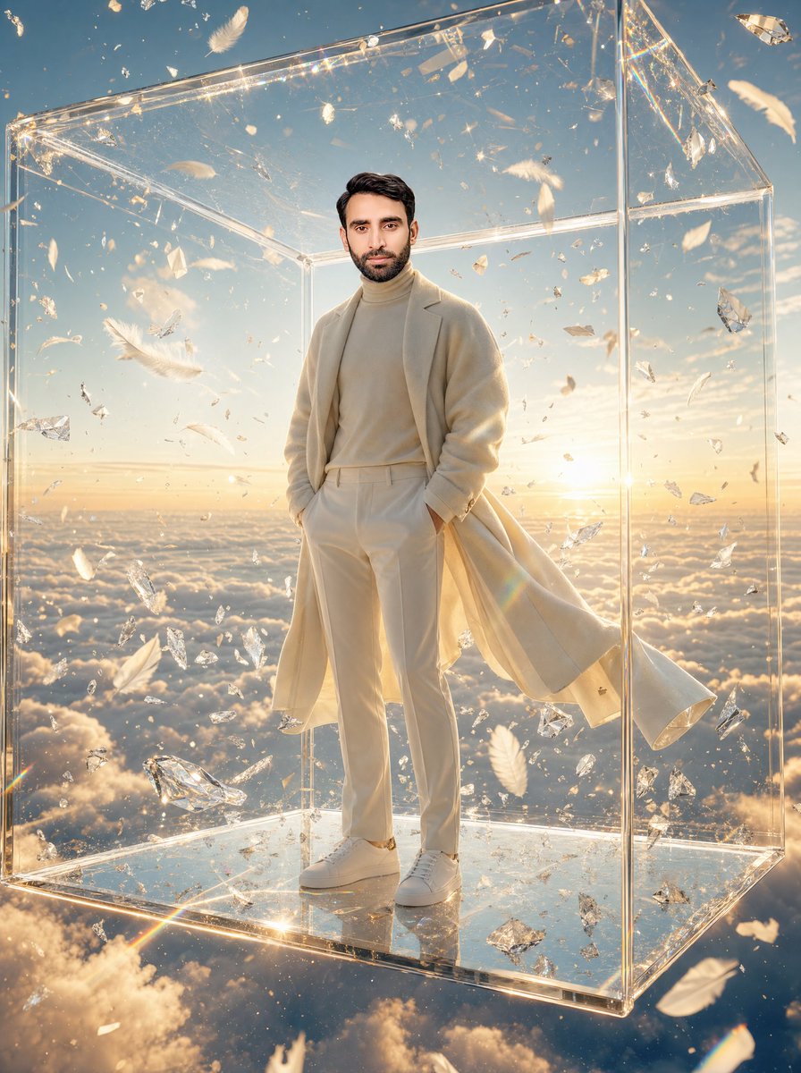 AI Prompt for Luxury Fashion Photography with Bombed Background