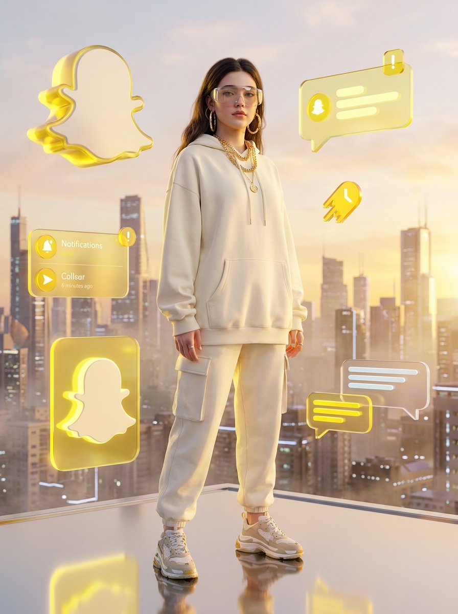 AI Prompt for Luxury Fashion Portrait with Neon Holographic UI Elements