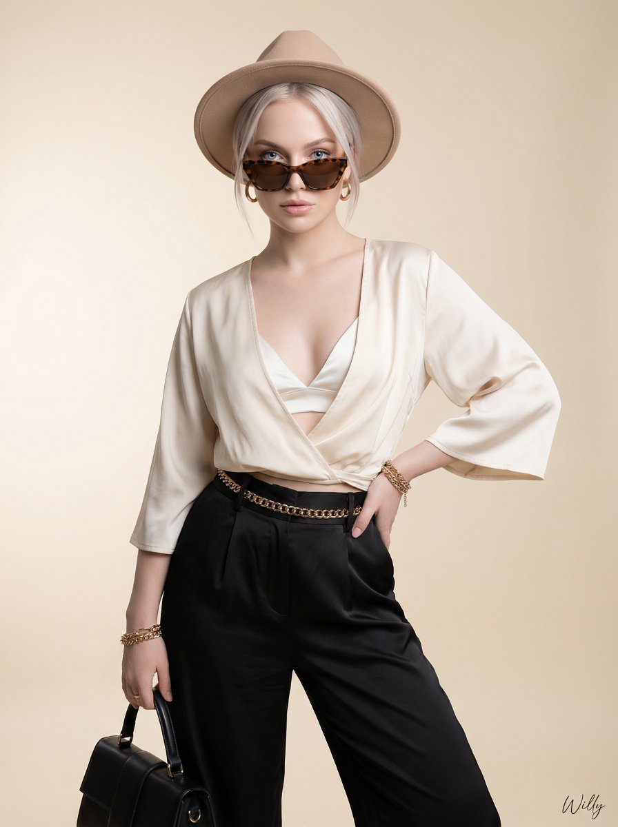 AI Prompt for Luxury Fashion Portrait with Scandinavian Beauty Aesthetic