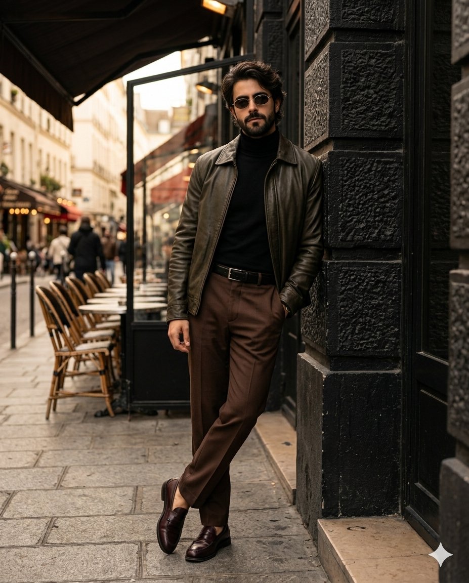 AI Prompt for Luxury Fashion Portrait with Urban Background