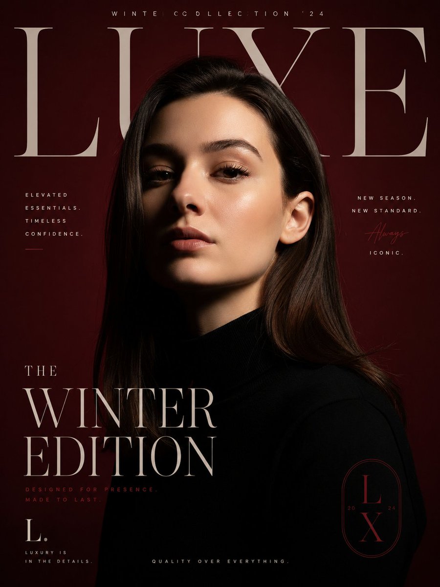 AI Prompt for Luxury Fashion Posters with Typographic Aesthetics