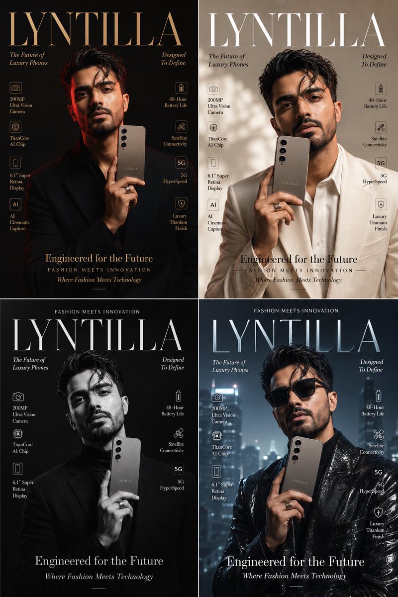 AI Prompt for Luxury Fashion Product Photography with Smartphone Theme