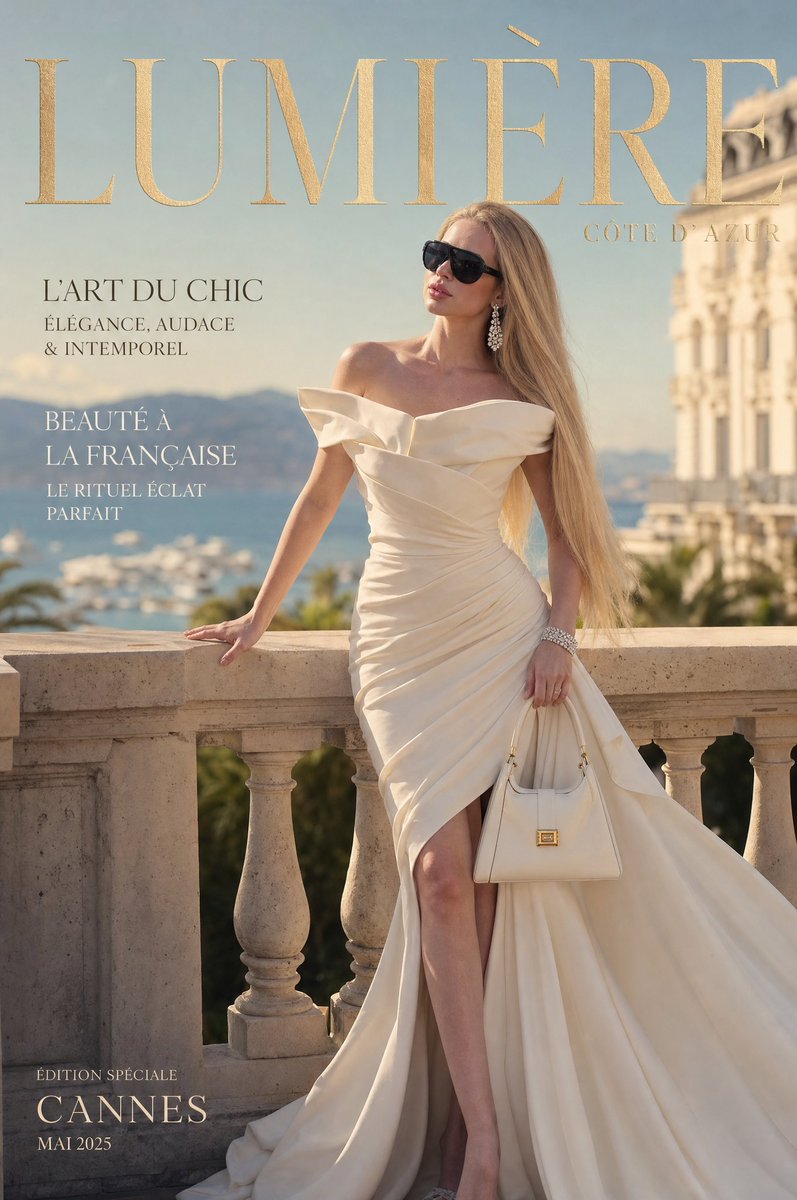 AI Prompt for Luxury French Riviera Fashion Magazine Cover