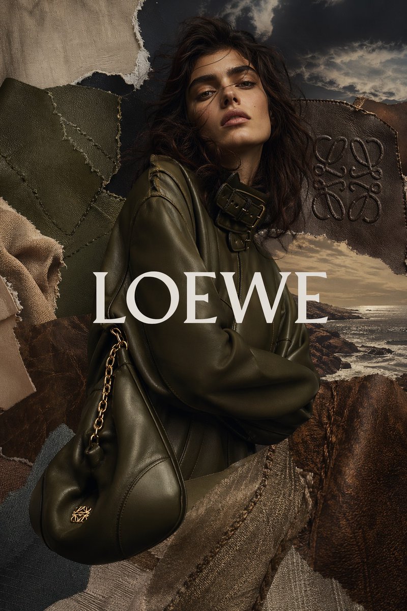 AI Prompt for Luxury Leather Fashion Collage Ad