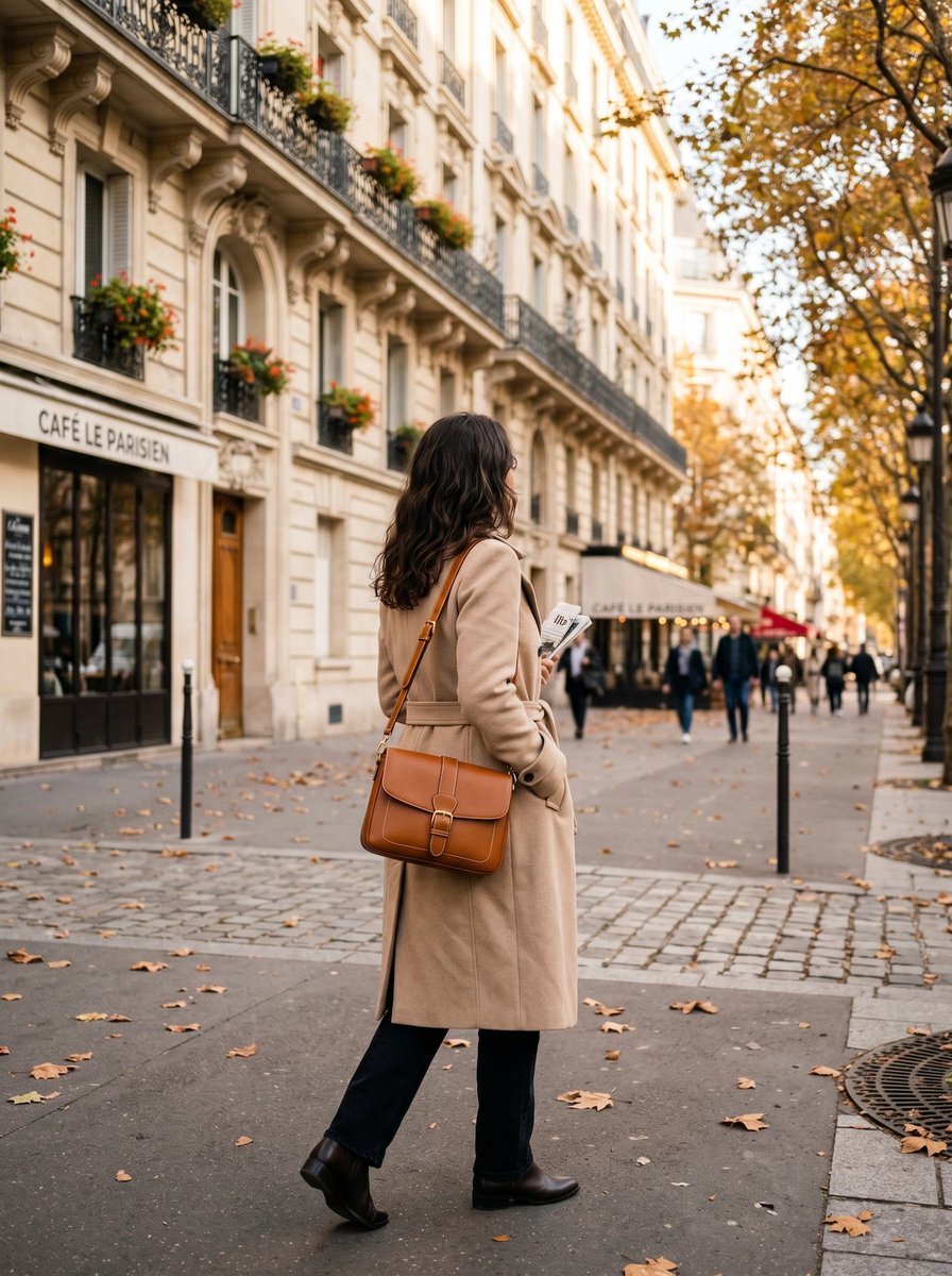 AI Prompt for Luxury Parisian Autumn Fashion Photo