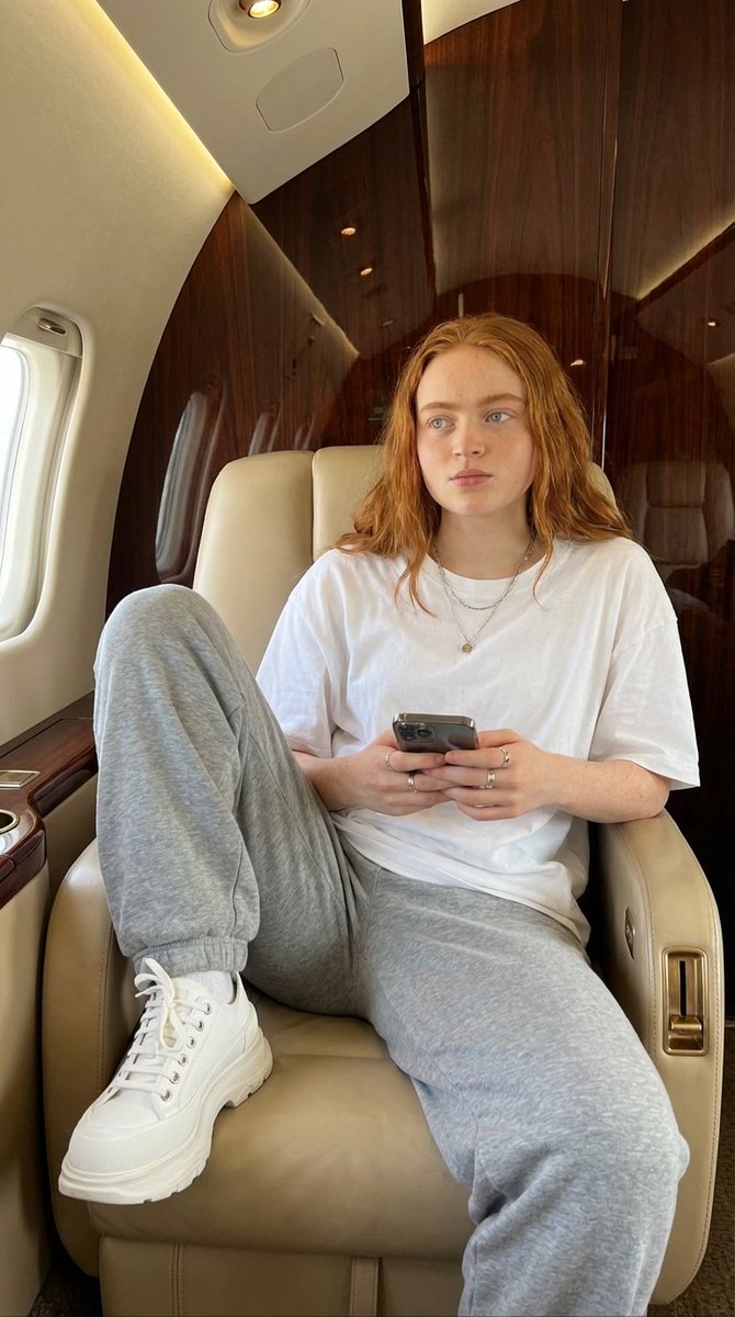AI Prompt for Luxury Private Jet Editorial Photos of Young Woman