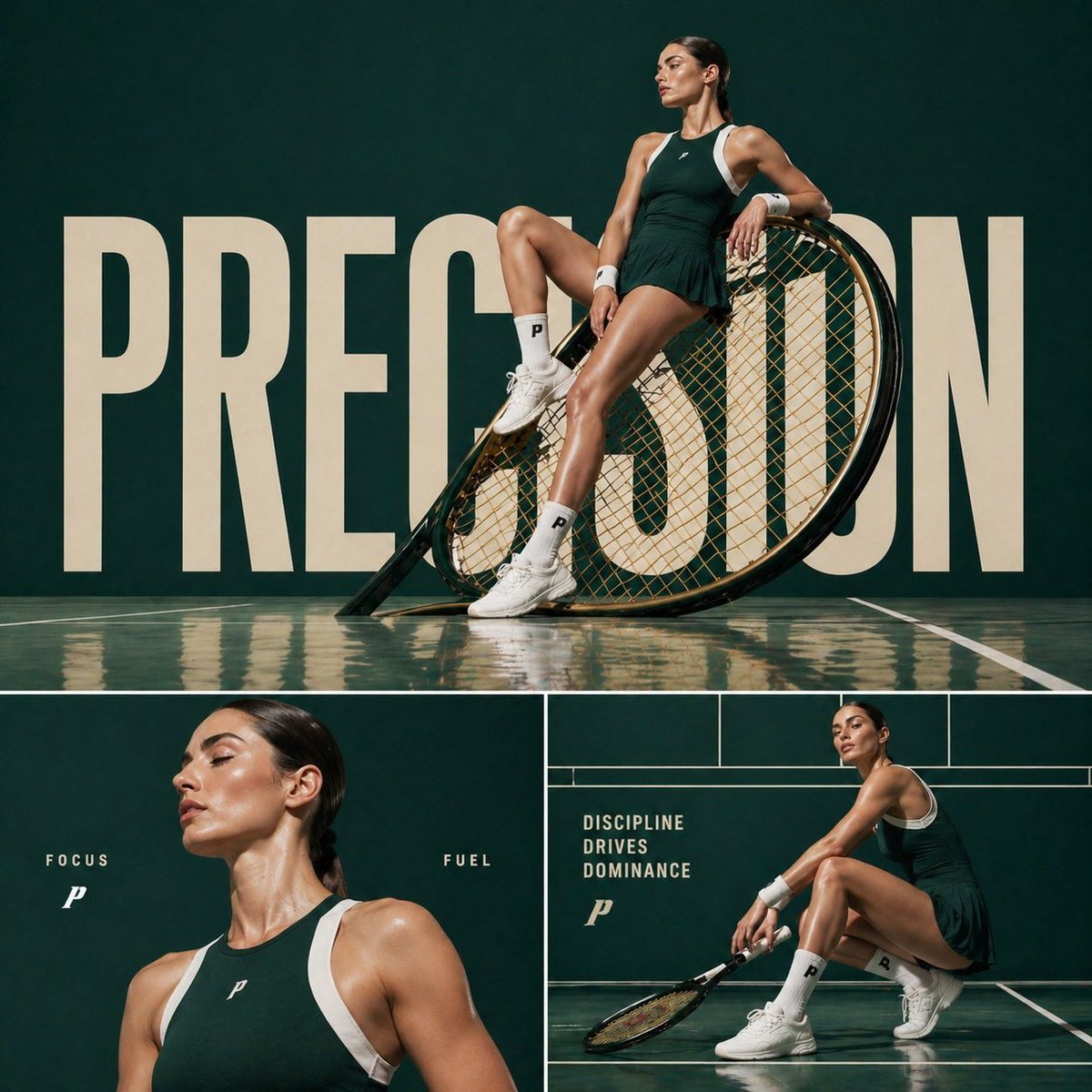 AI Prompt for Luxury Tennis Editorial Photography