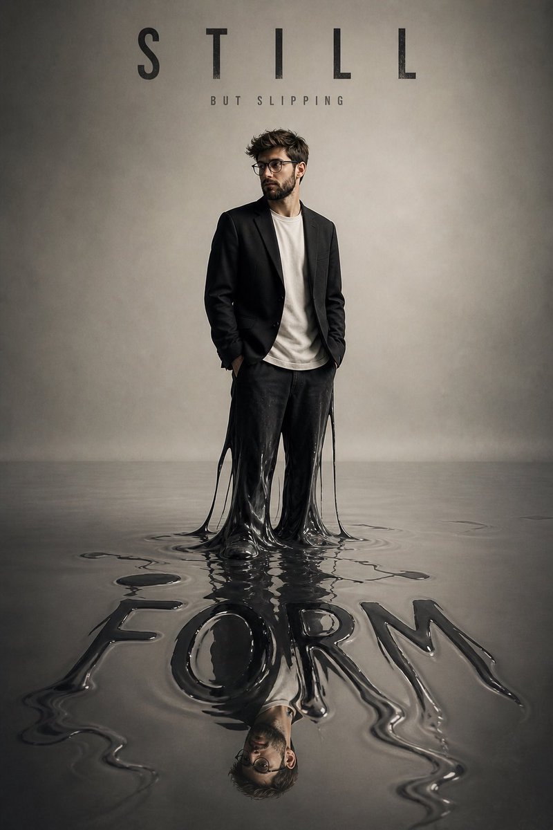AI Prompt for Melting Character Concept Art with Typography