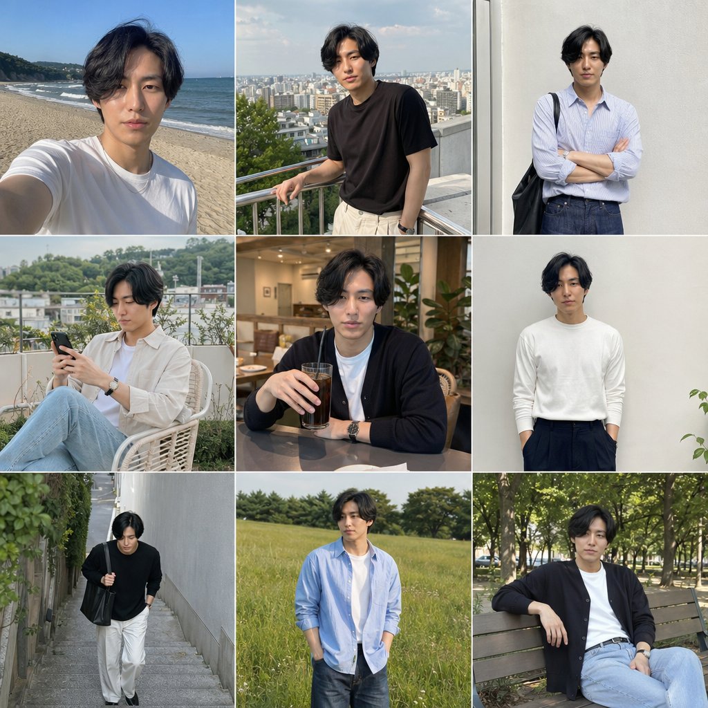 AI Prompt for Men's Fashion Instagram Collage