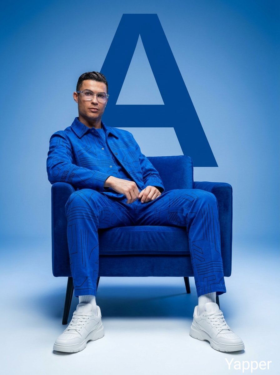 AI Prompt for Minimalist Cobalt-Blue Fashion Photography