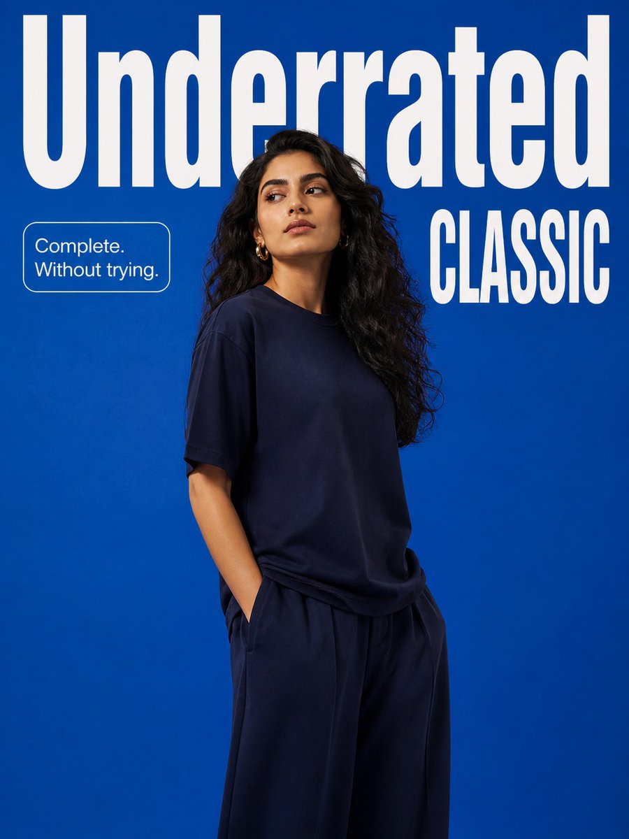 AI Prompt for Minimalist Fashion Campaign with Bold Typography Overlays