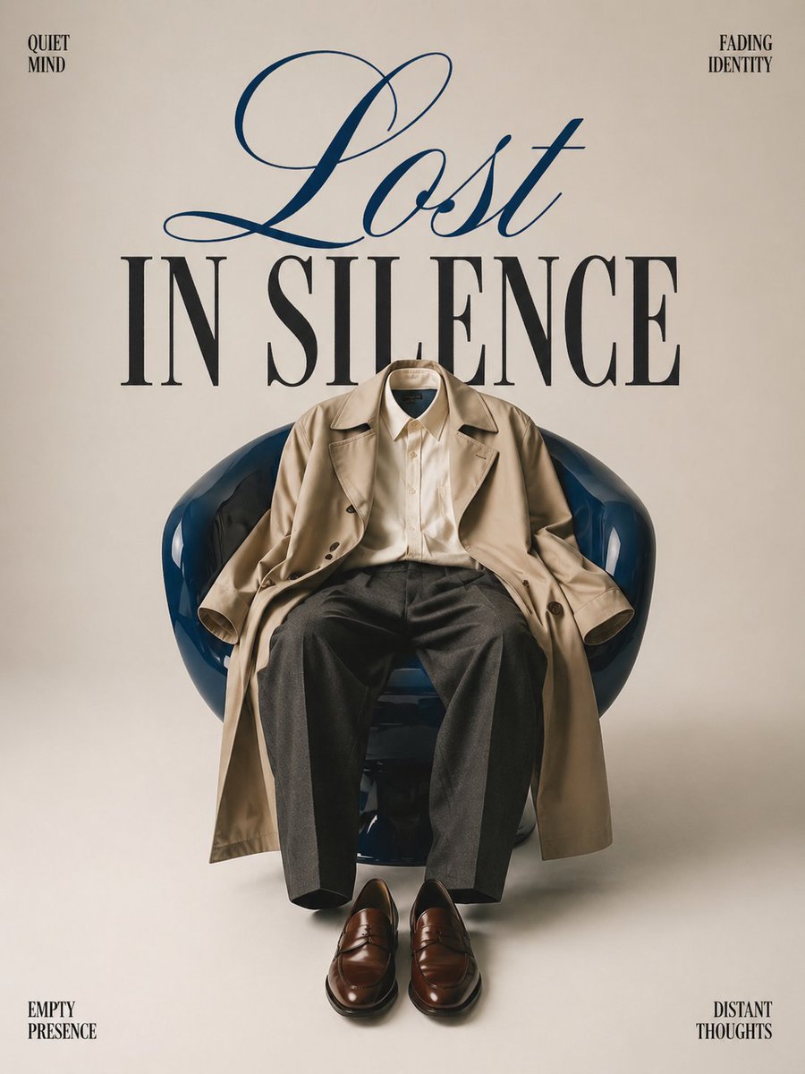 AI Prompt for Minimalist Fashion Editorial Poster - Generate High-Fashion Photography with Invisible Person Effect