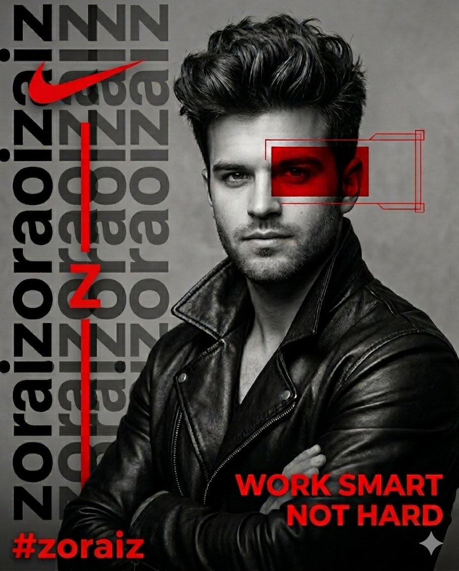 AI Prompt for Minimalist Male Portrait with Red Geometric Overlays