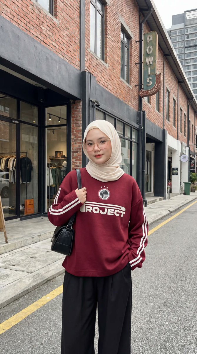AI Prompt for Modern Urban Hijab Portrait Photography