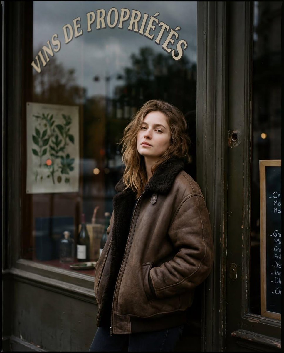 AI Prompt for Moody Paris Street Fashion Editorial Portrait (Film Scan Aesthetic)