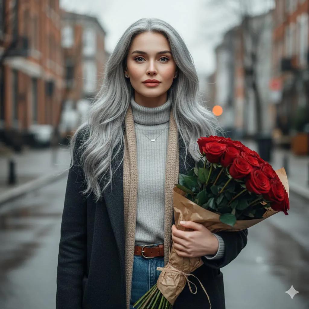 AI Prompt for Moody, Stylish Female Portrait with European Fashion Style