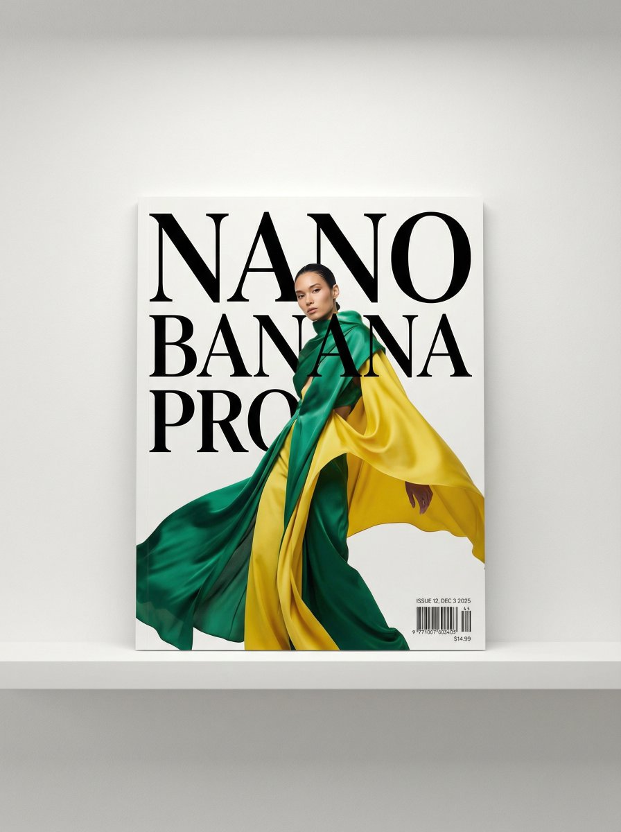 AI Prompt for Nano Banana Pro Magazine Cover Art in High-End Fashion