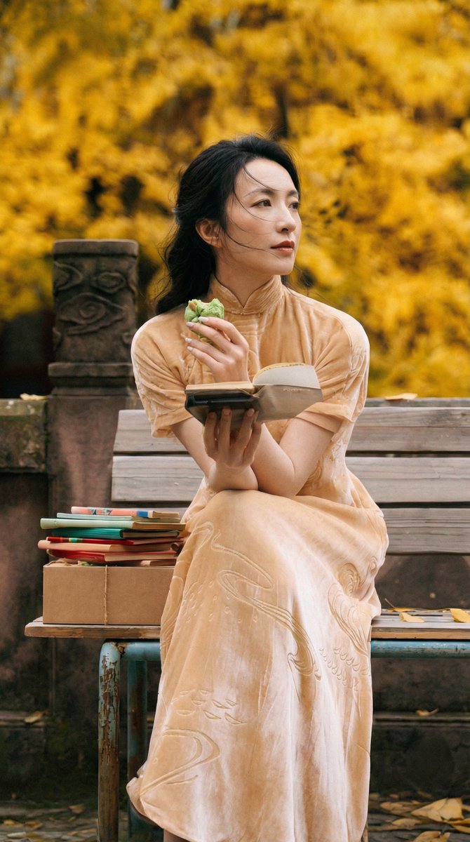 AI Prompt for New Chinese Aesthetic Portrait with Golden Hour Lighting