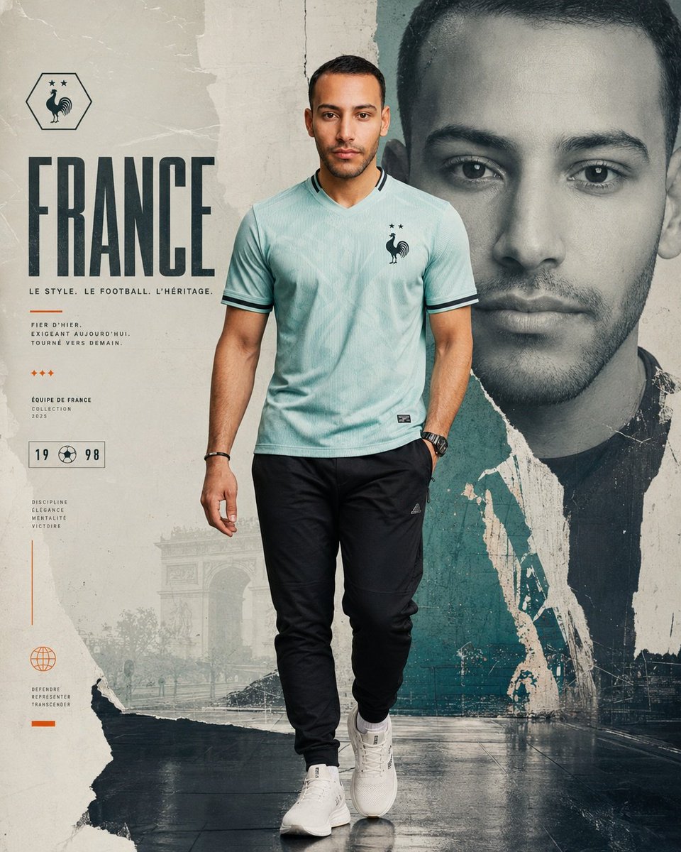 AI Prompt for Nike-Style Football Fashion Editorial Poster