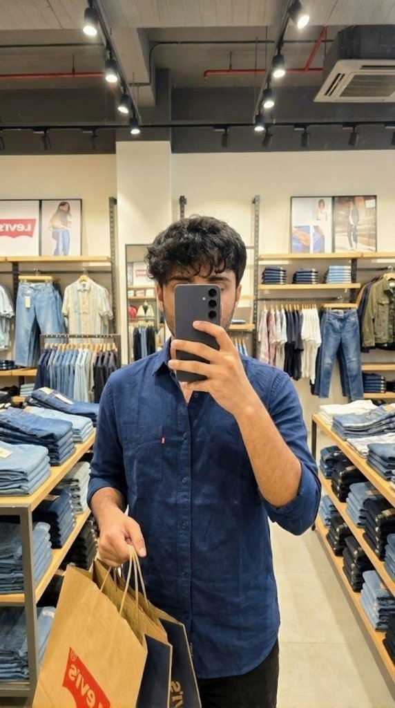 AI Prompt for Photo Editing: Virtual Levi's Shopping Experience
