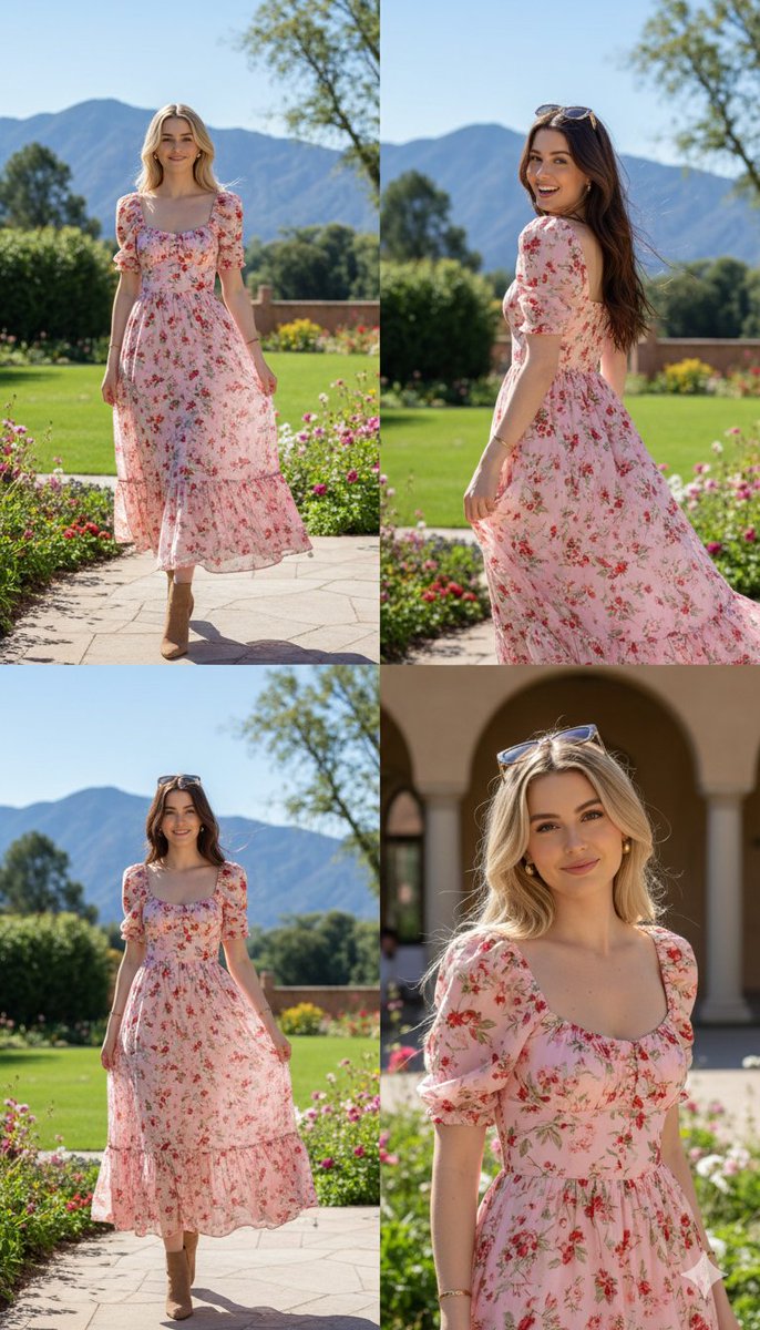 AI Prompt for Photorealistic Fashion Collage: Polina Gagarina Editorial Style