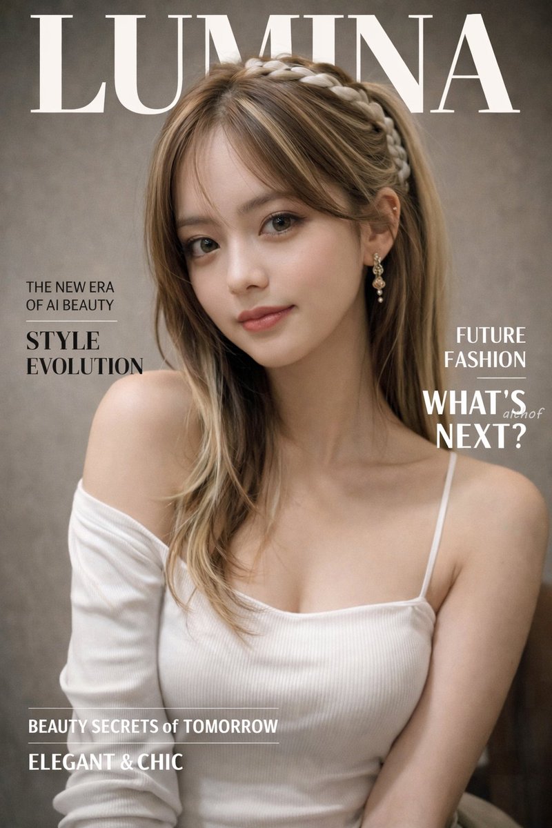 AI Prompt for Photorealistic Fashion Magazine Cover Image Generation