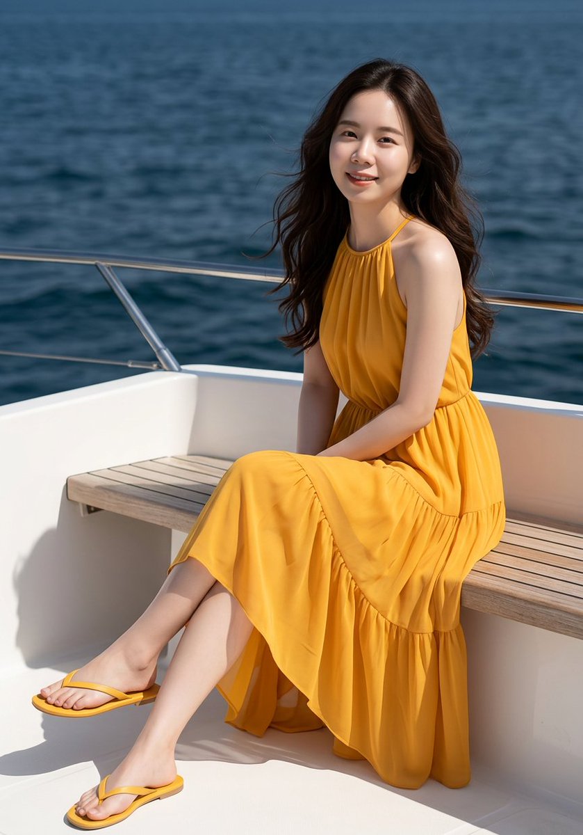 AI Prompt for Photorealistic Fashion Portrait on Yacht Deck