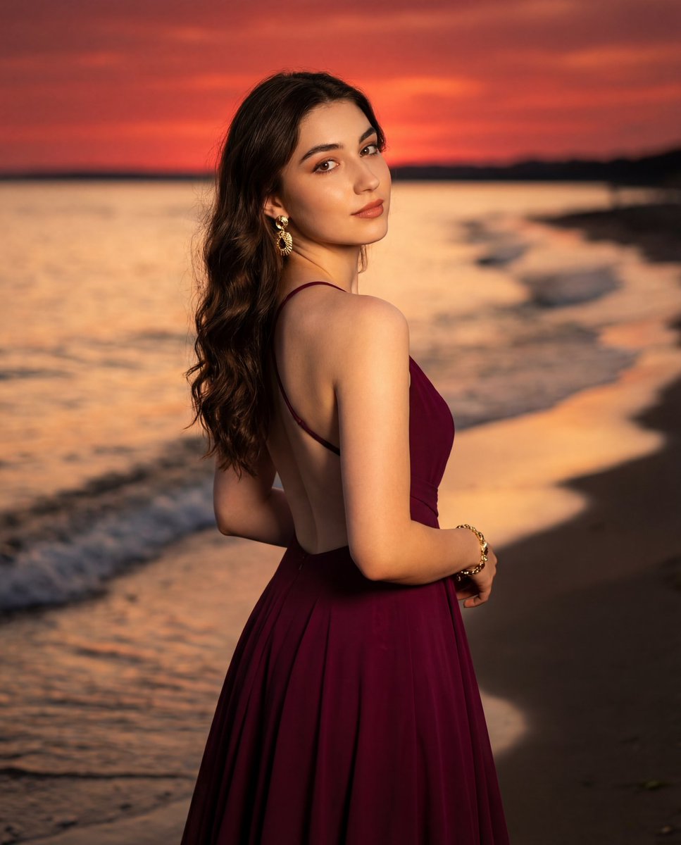 AI Prompt for Photorealistic Portrait of a Woman in an Elegant Evening Dress