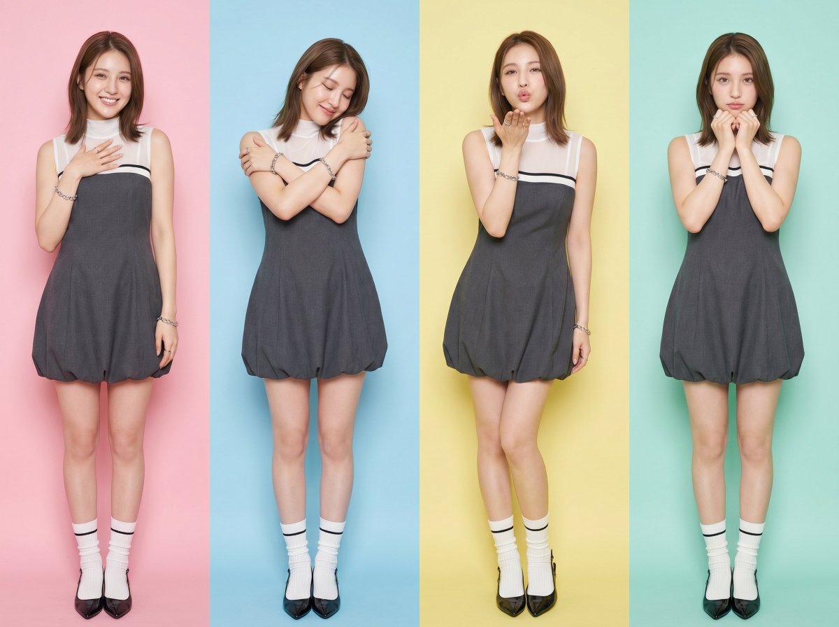 AI Prompt for Preppy Fashion Photo Booth Grids