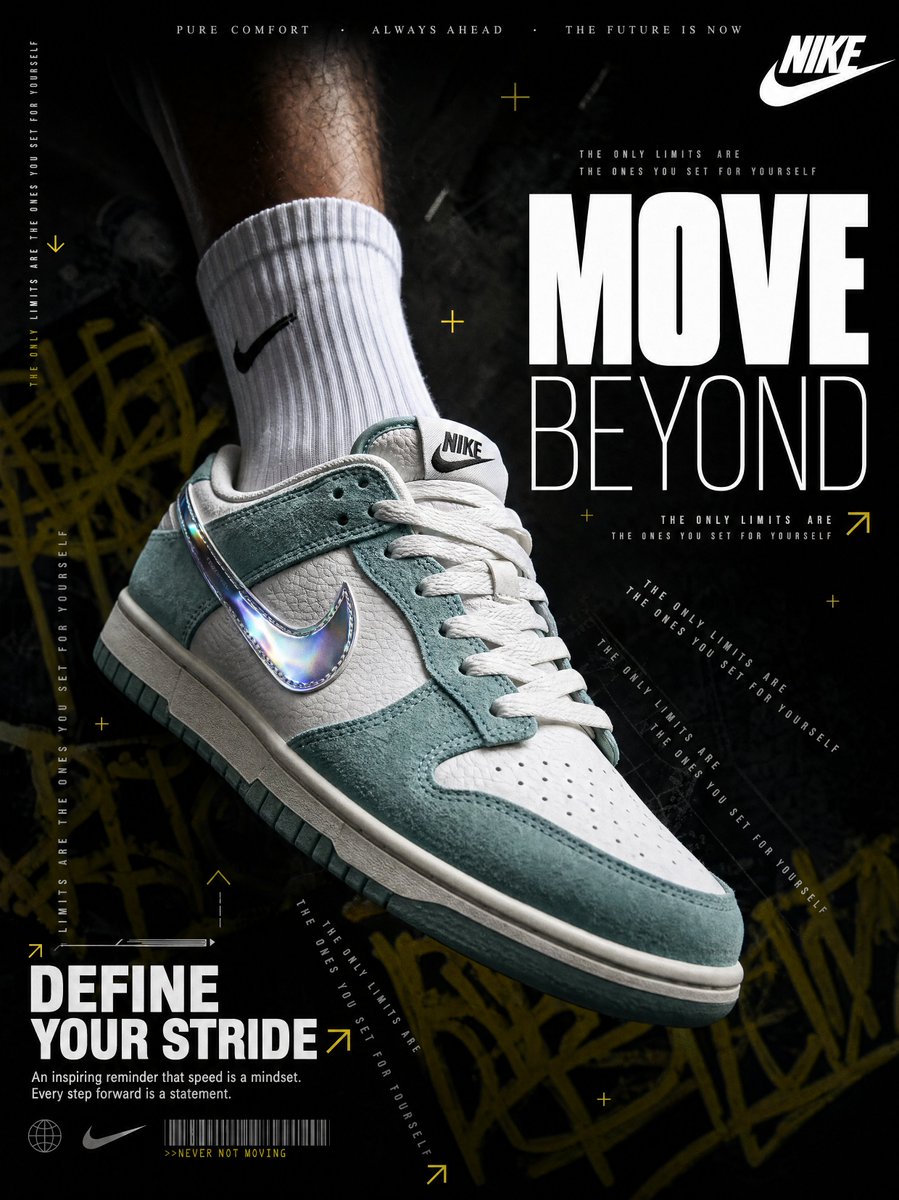 AI Prompt for Professional Nike Sneaker Advertisement in 4K