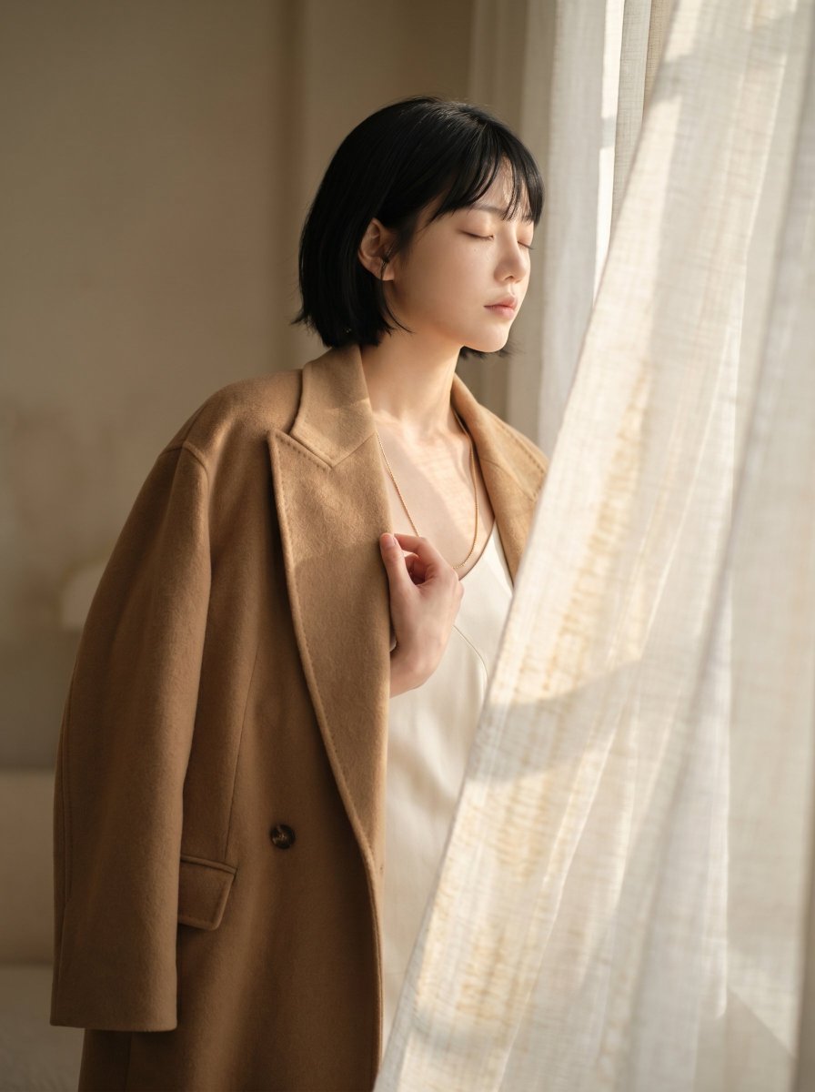 AI Prompt for Quiet Luxury Fashion Portrait with Minimalist Style