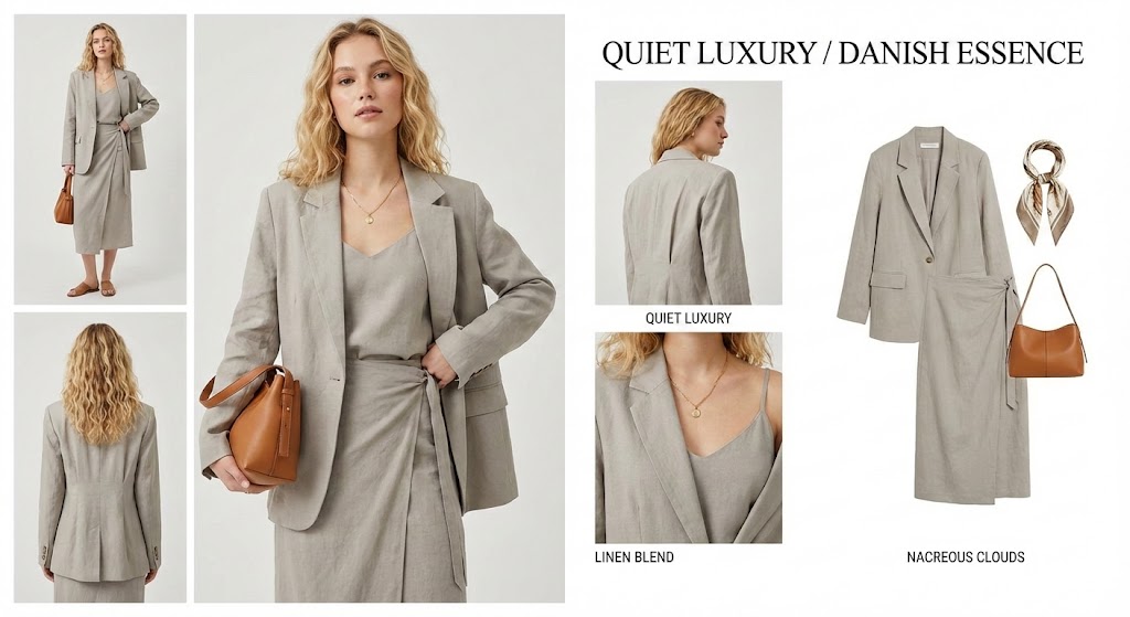 AI Prompt for Quiet Luxury Office Wear Images - Fashion Lookbook Style