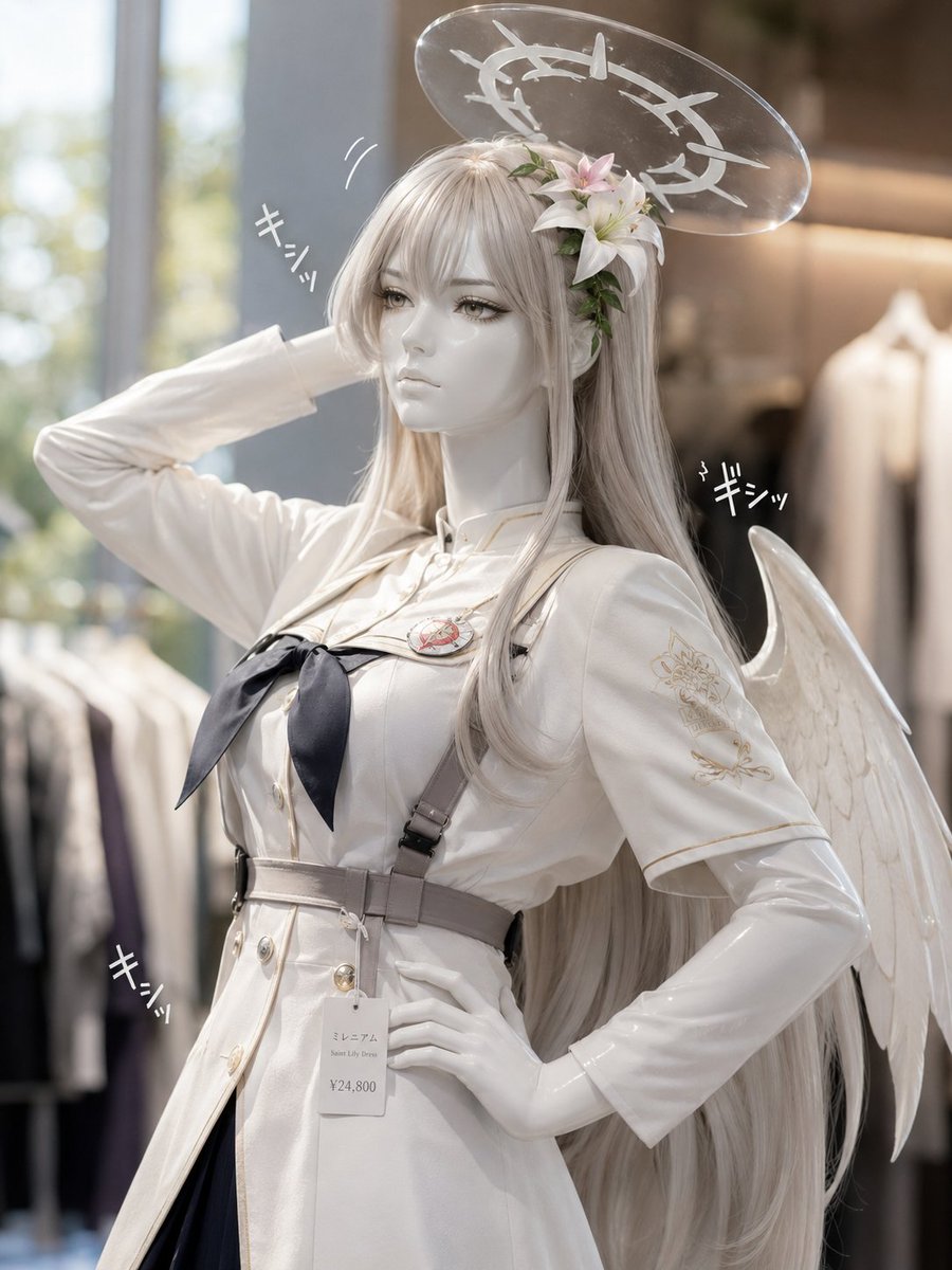 AI Prompt for Realistic Anime Angel Mannequin • E-commerce Fashion Item