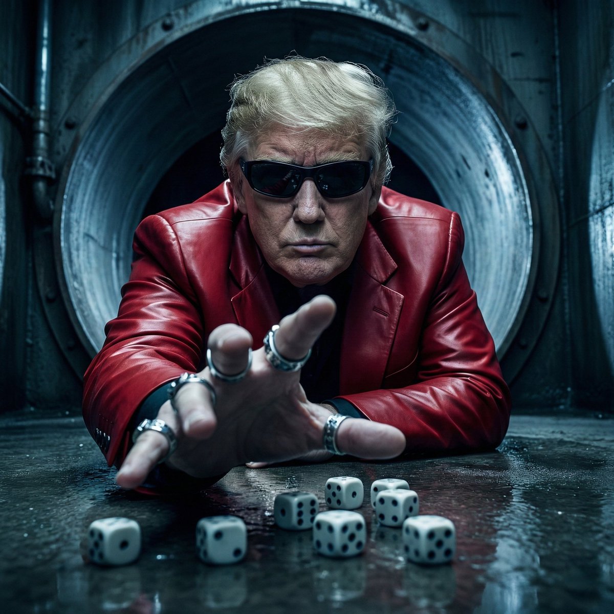 AI Prompt for Realistic Donald Trump Portrait with Red Jacket
