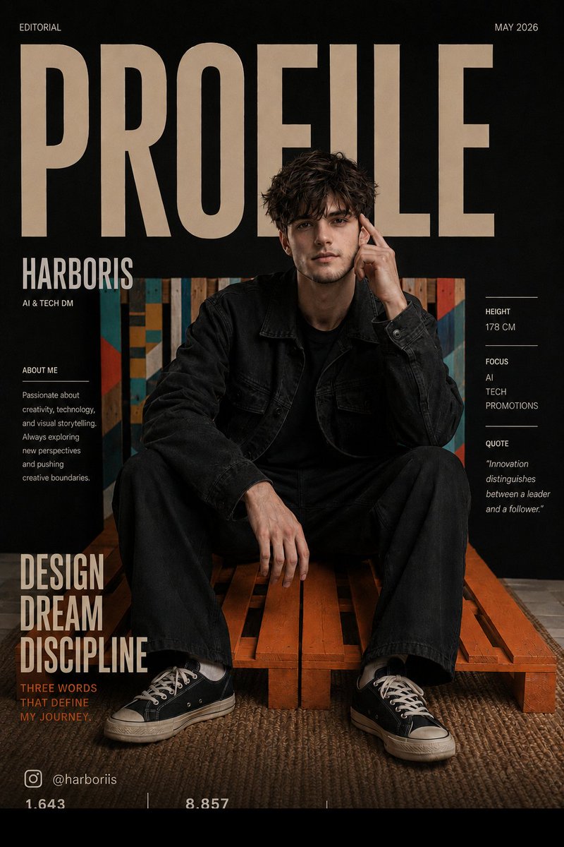 AI Prompt for Realistic Fashion Magazine Cover Designs with Bold Typography