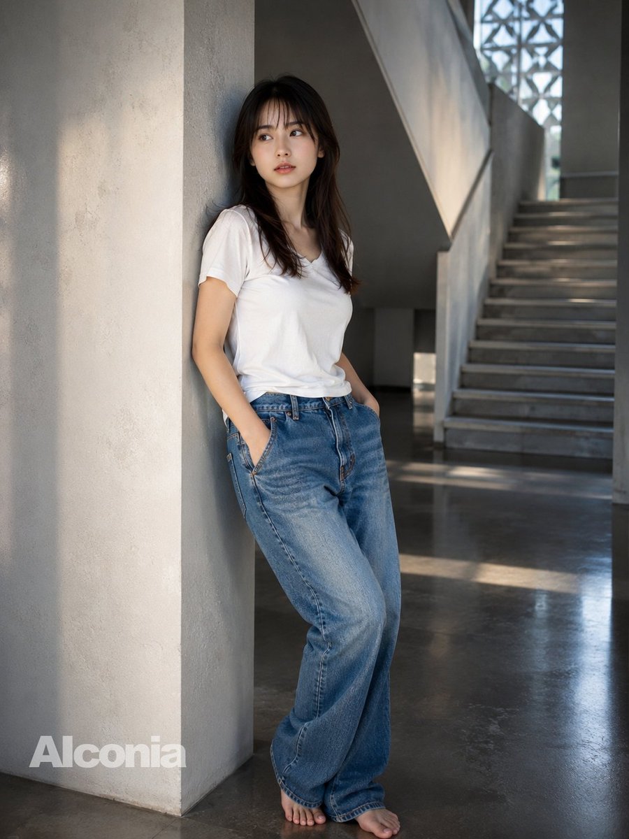 AI Prompt for Realistic Fashion Photography of Women in Architectural Settings