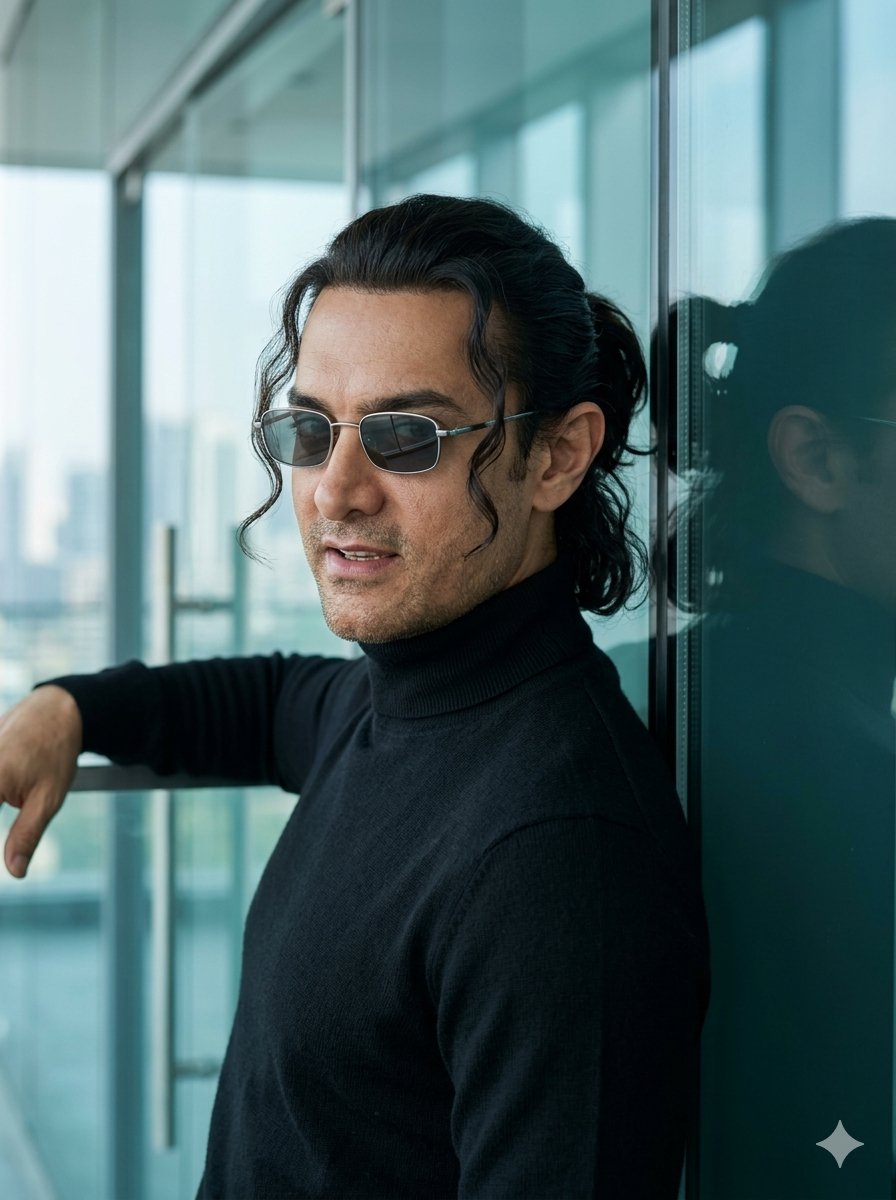 AI Prompt for Realistic Male Celebrity Portrait with Stylish Urban Background