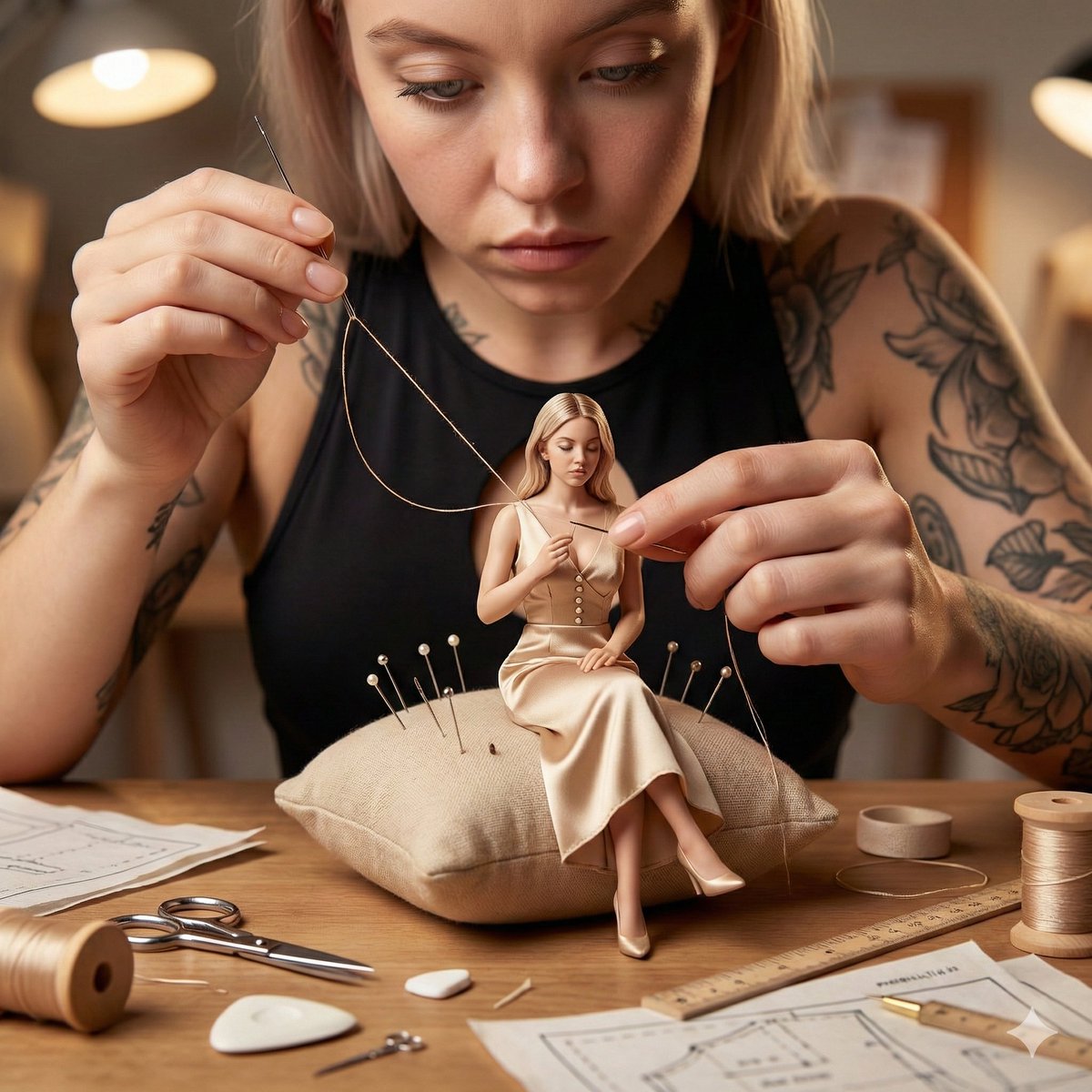 AI Prompt for Realistic Miniature Fashion Photography