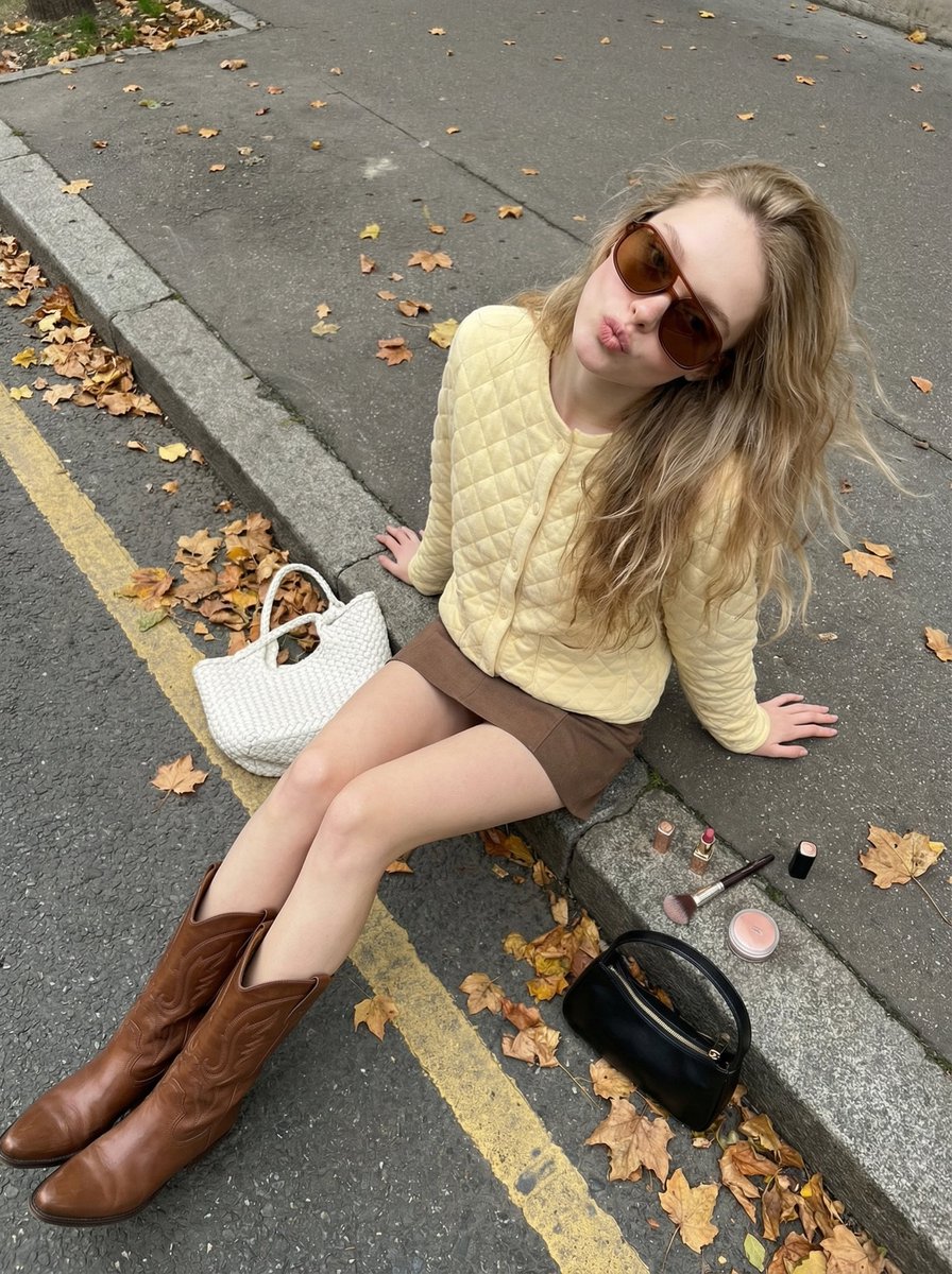 AI Prompt for Realistic Street Style Photography with Makeup