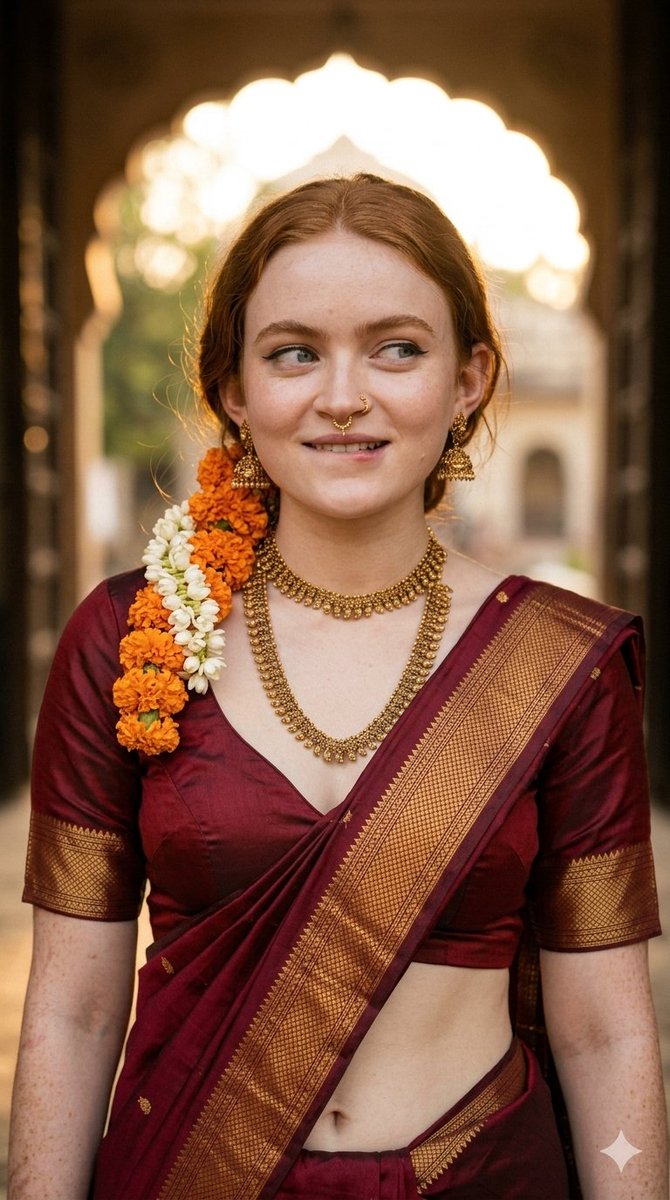 AI Prompt for Realistic Traditional Indian Saree Photography