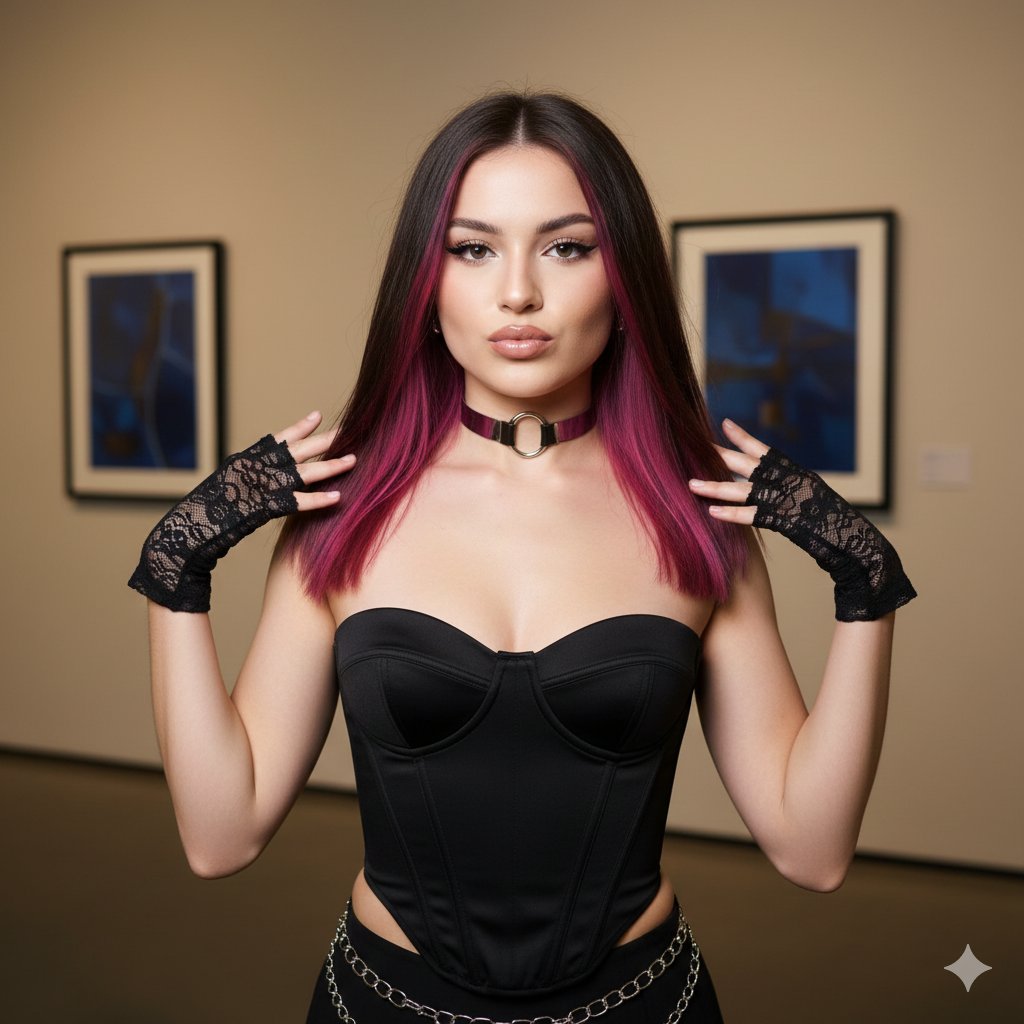 AI Prompt for Retro 2000s Digital Camera Portrait In Beauty and Fashion Photography