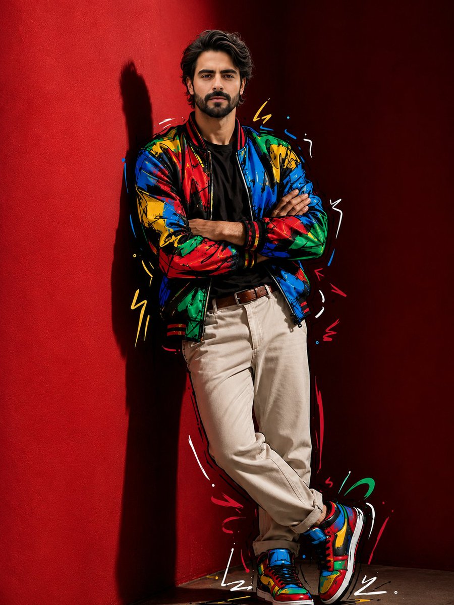 AI Prompt for Semi-Illustrated Fashion Photo Editing