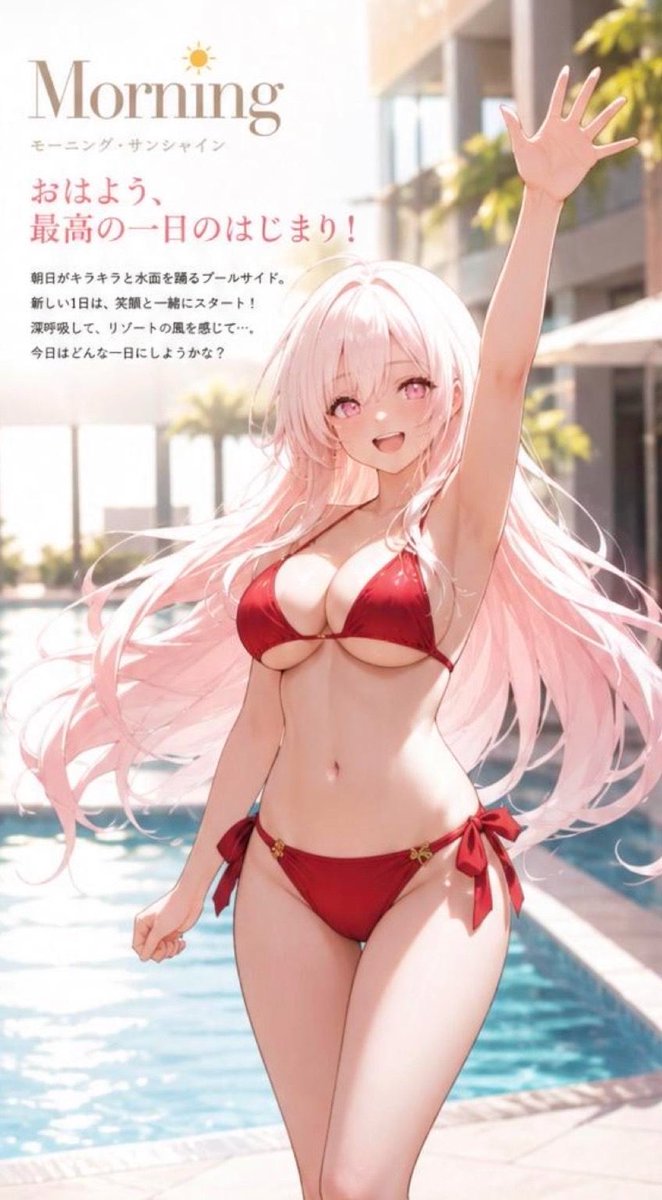 AI Prompt for Social Media Campaigns: Poolside Swimsuit Story