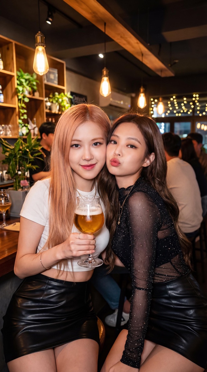 AI Prompt for Social Media K-Pop Idol Latex Latte Photo
