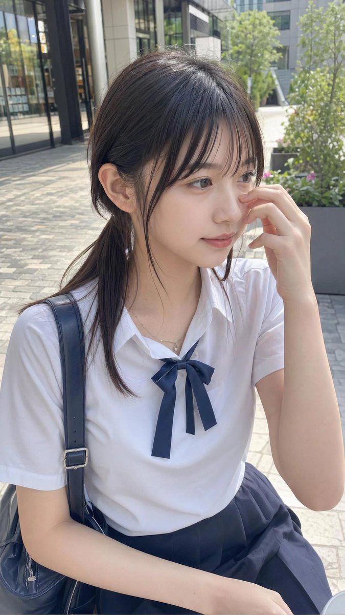 AI Prompt for Social Media Student Portrait in Casual Uniform