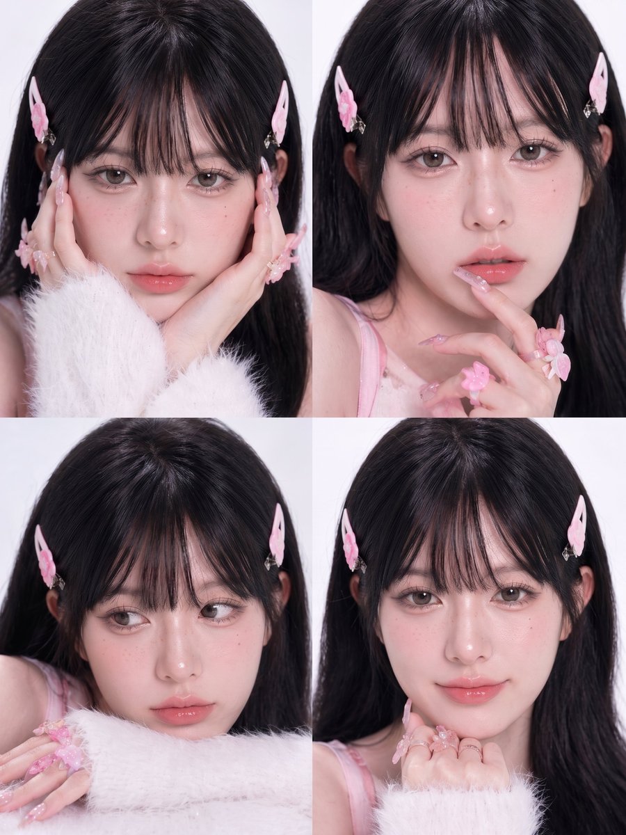 AI Prompt for Soft Studio-Style Pink Beauty Collage with Kawaii Fashion