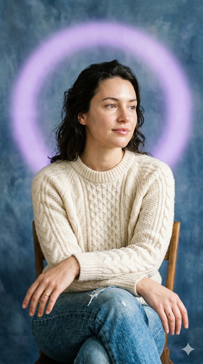 AI Prompt for Studio Portrait AI: Young Woman, Soft Textures, Painterly Backdrop